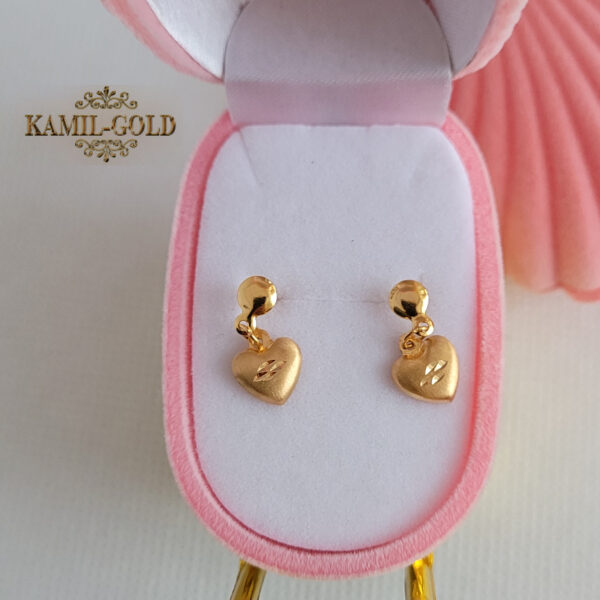 Gold 21 Karta Gold Ohrringe 21 Karat حلق أطقال حلق ذهب