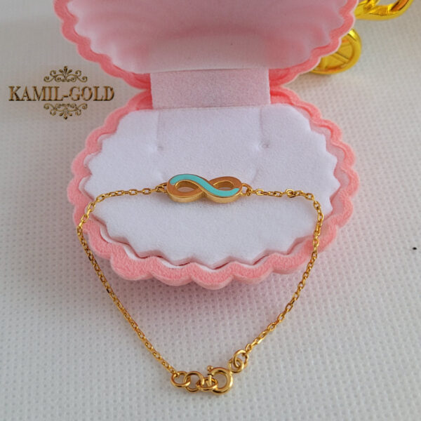 Kinder Armband Gold 21 Karat Gold Armband بلاك للأطفال بلاك ذهب